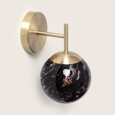 Pardo Metal & Glass Wall Lamp - Gold