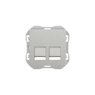 RJ45 Socket Cover with Double Connector SIMON 270 20000188 - Gold