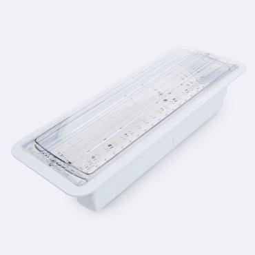Permanent/Non Permanent LED Emergency Recessed Light with 155x400 mm Cut Out - 6 W
