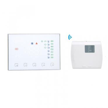 White Wifi Wireless Programmable Thermostat - White