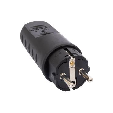 Type F/E Extension Plug 2P+T 16A 250V AC - 2P + PE