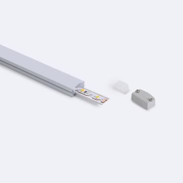2m Aluminium Under Surface Profile & Cover for LED Strips up to 8.3mm - 2 m