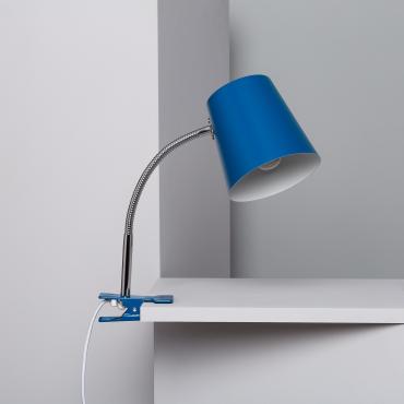 Delavan Flexo Table Lamp with Clamp - Blue