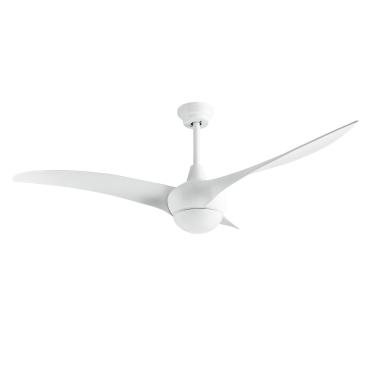 Helix Silent Ceiling Fan with DC Motor in White LEDS-C4 VE-0002-BLA 132cm - White