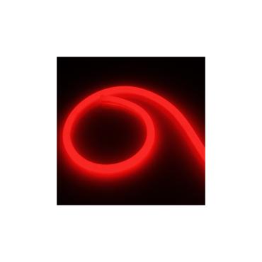 Red Round 360 Neon Strip 220V AC 120 LED/m Dimmable IP67 Custom Length - Several options
