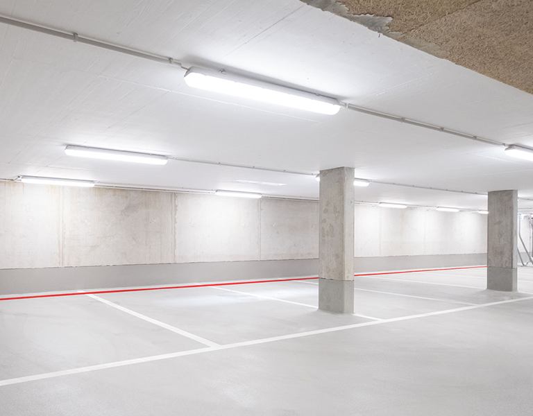 LED osvětlení garáží a parkovišť