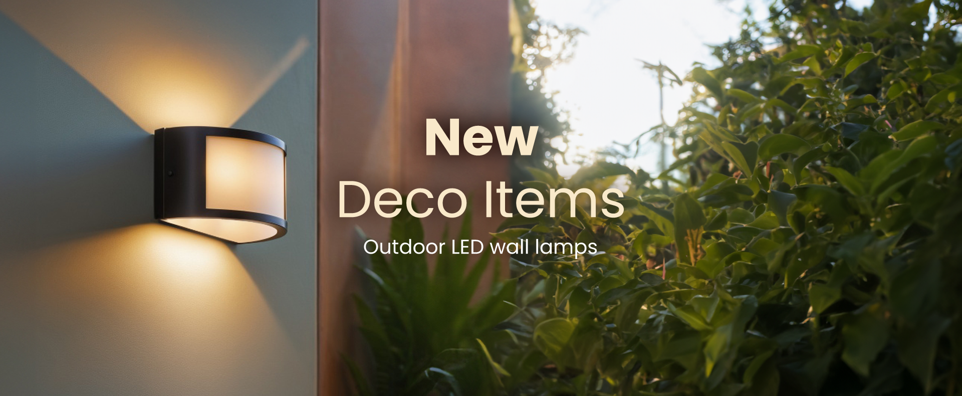 Outdoor LED wall lights