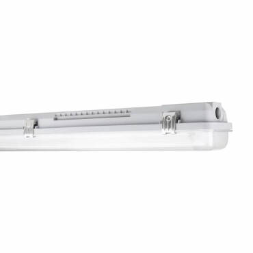 Plafoniera Stagna per due Tubi LED 60 cm IP65 LEDVANCE Grigio