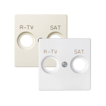 Copriprese TV-SAT Simon 82 82097 Bianco