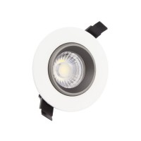 Faretto Downlight LED COB Orientabile 360° Rotondo 9W Design