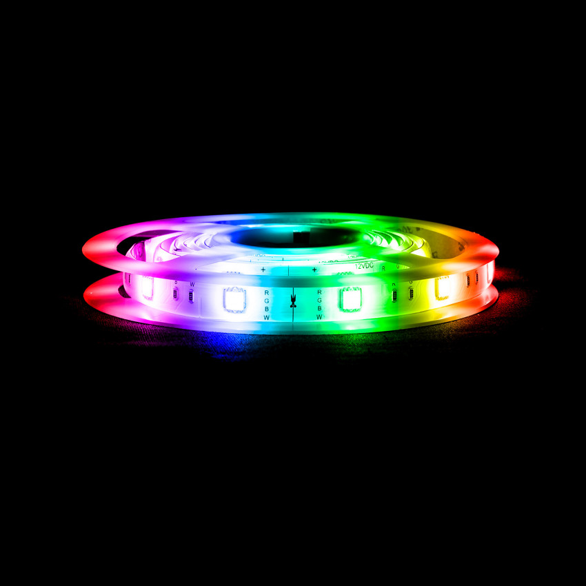Striscia LED Multicolore Controllo Smartphone Bluetooth 30 LED/m 2m con Alimentazione