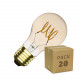 Caja de 20 Bombillas LED E27 Regulable Filamento Espiral Gold Classic A60 4W