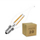 Caja de 20 Bombillas LED E14 Regulable Filamento Murano C35T 4W Blanco Cálido