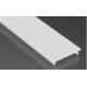 Perfil Aluminio de Superficie Semicircular 2m Difusor Glaseado para Tira LED