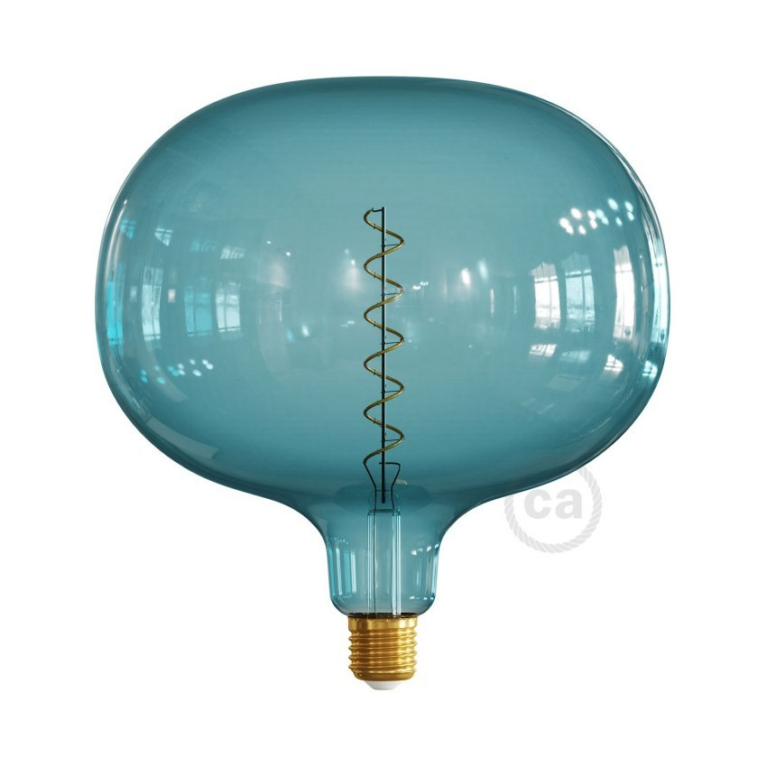 Lampadina LED E27 Regolabile Filamento 4W CREATIVE-CABLES Cobble Ocean Blue Modello ES18C220BO 
