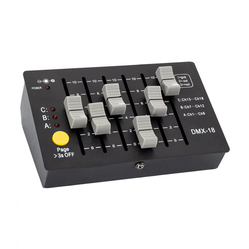 Controller Consolle DMX512 18 Canali Ricaricabile