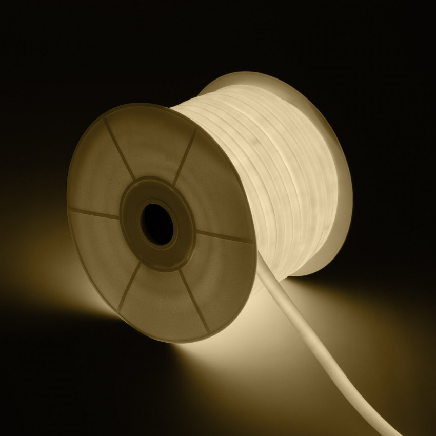 Bobina Striscia LED Neon Flessibile Circolare 360 120LED/m IP67 Bianco Naturale 50 Metri
