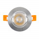 Foco LED Downlight Circular COB 7W Plata