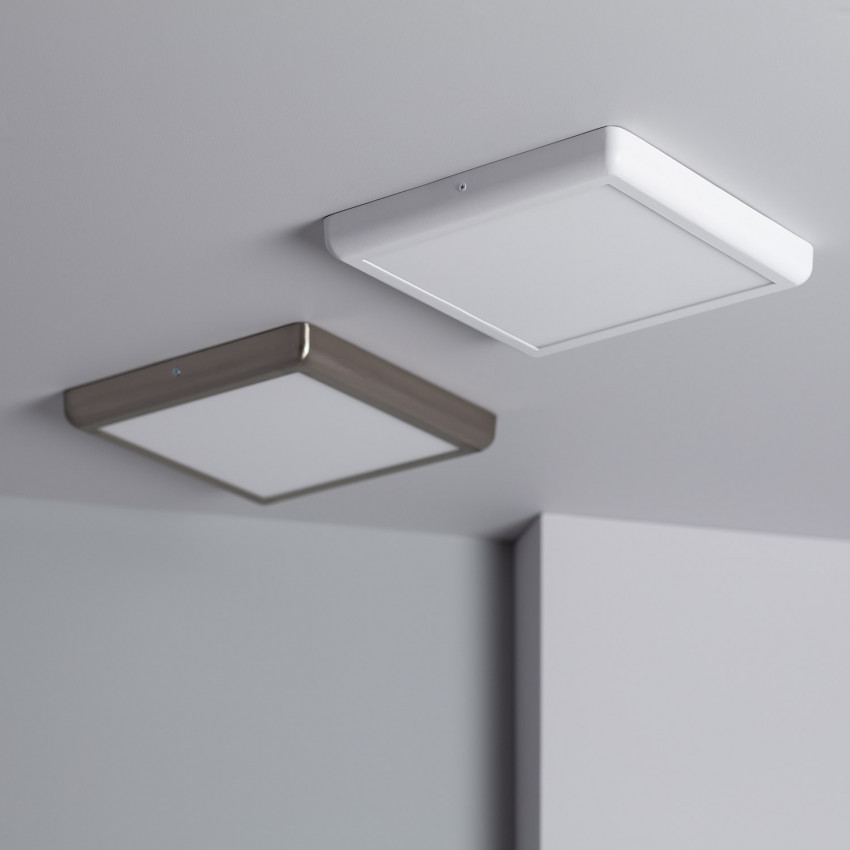Plafoniera LED Quadrata Silver Design 24W