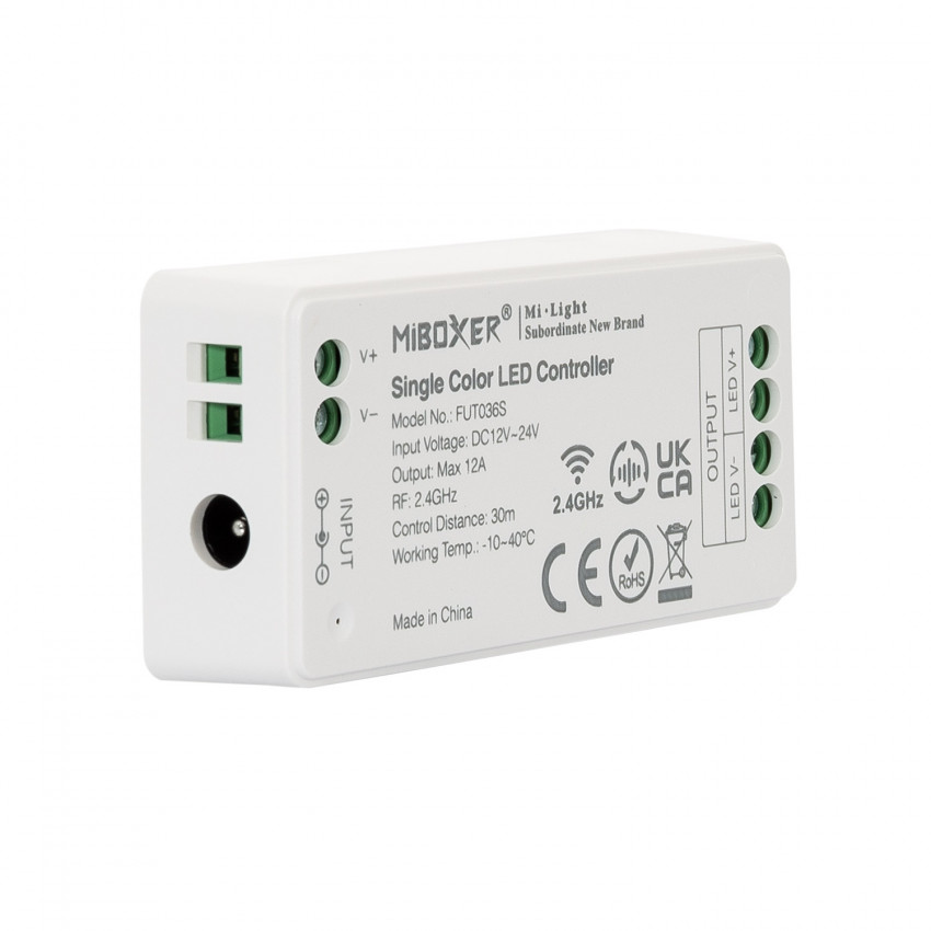 Controller Regolatore LED Monocolore 12/24V DC FUT036S MiBoxer