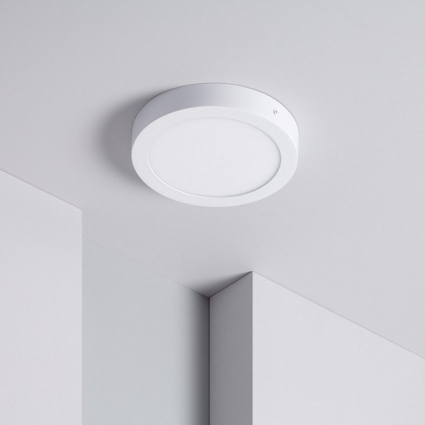 Plafoniera LED 18W Circolare SwitchCCT Selezionabile Ø225 mm Regolazione Compatibile con Telecomando RF V2