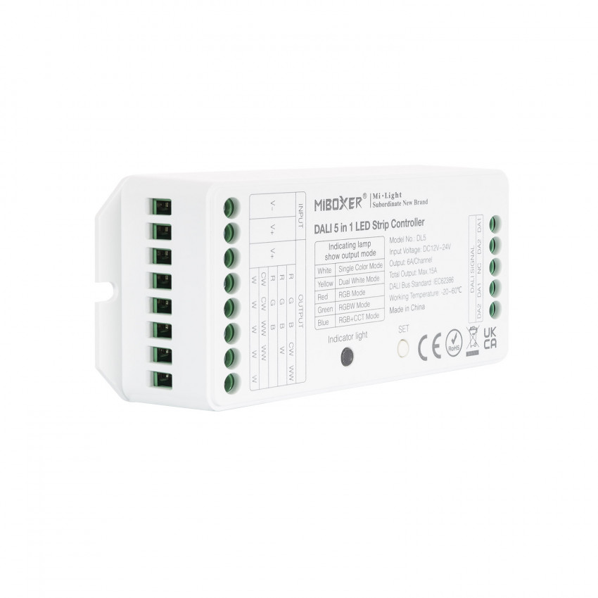 Controller Regolatore LED 5 in 1 RGBW 12/24V DC MiBoxer 