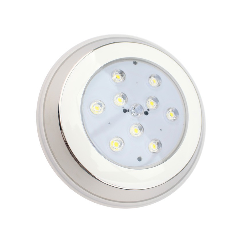 Faretto Piscina LED Superficie Inox 12V AC/DC 9W IP68