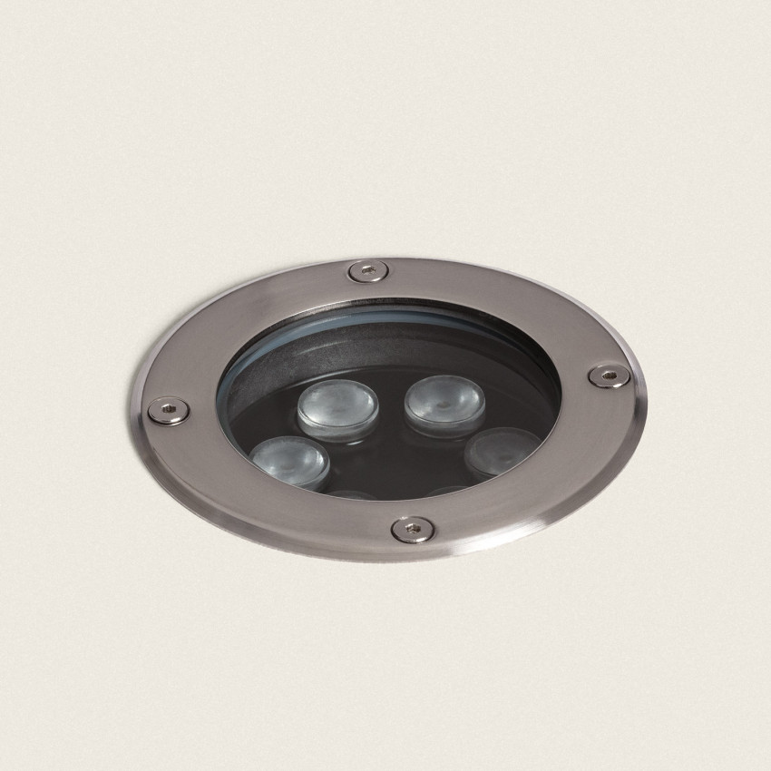Faretto da Incasso a Terra per Esterno LED 6W Solid Inox