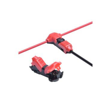 Connettore Tipo T a 1 polo Con Cavo Non Spellato da 0,5 mm per Striscia LED IP40 Monocolore