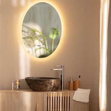 Specchio da Bagno con Luce LED e Antiappannamento 70x50 cm Catedrais Selezionabile (Caldo-Naturale-Freddo)
