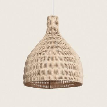 Lampada a Sospensione Rattan Kegle Naturale