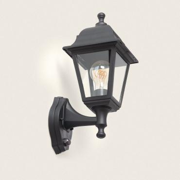 Lampada da Parete Esterno PC e Vetro Black Sennen Nero