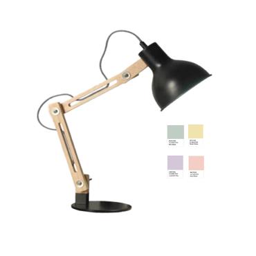 Lampada Flexo da Scrivania Metallo Gratoh Nero
