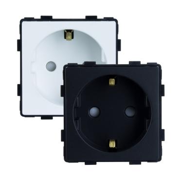 Presa Tipo F Schuko Modern Nero