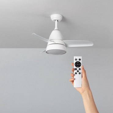Wentylator Sufitowy LED Industrial Biały 91cm Silnik DC