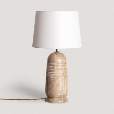 Fotografia produktowa: Lampa Stołowa z Drewna Warsha ILUZZIA