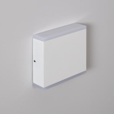 Kinkiet Ścienny Zewnętrzny LED 6W Oświetlenie Dwustronne Prostokątny Biały Orus2700K