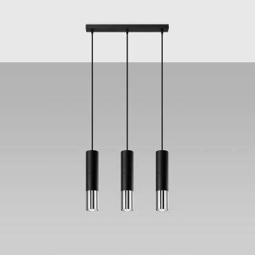 Lampa Wisząca Metalowa Loopez 3L SOLLUXZłoty
