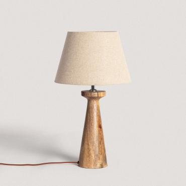 Fotografia produktowa: Lampa Stołowa z Drewna Rani ILUZZIA