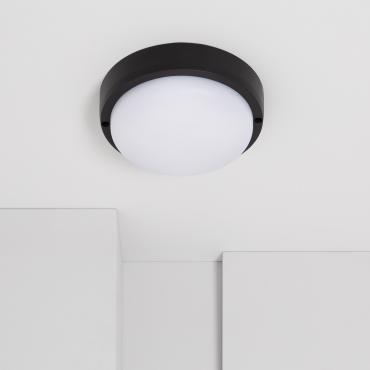 Plafon LED 15W Okrągły Zewnętrzny Ø155 mm IP65 Hublot Czarny4000K