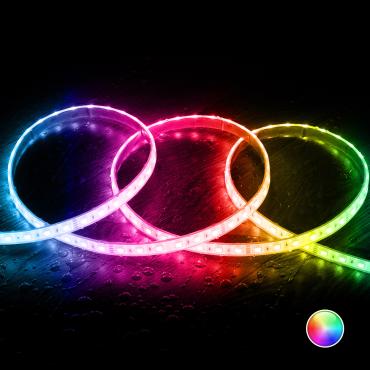 Taśma LED RGB 24V DC SMD Silicone FLEX 60LED/m 5m IP68 Szerokość 12mm Cięcie co 10cmRGB