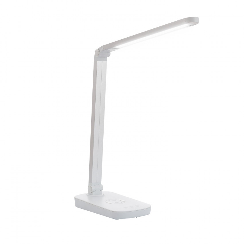 Flexo LED Boga  5W Regulable con Cargador Inalámbrico y USB