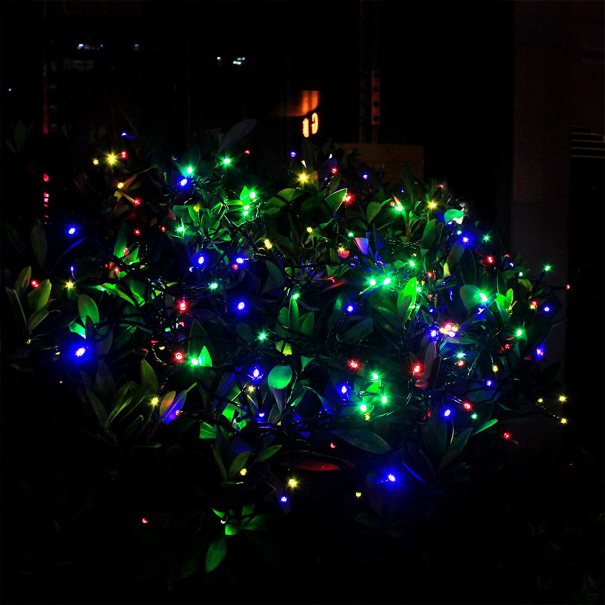 Guirnalda SnowFlakeBalls LED con Cargador Solar 