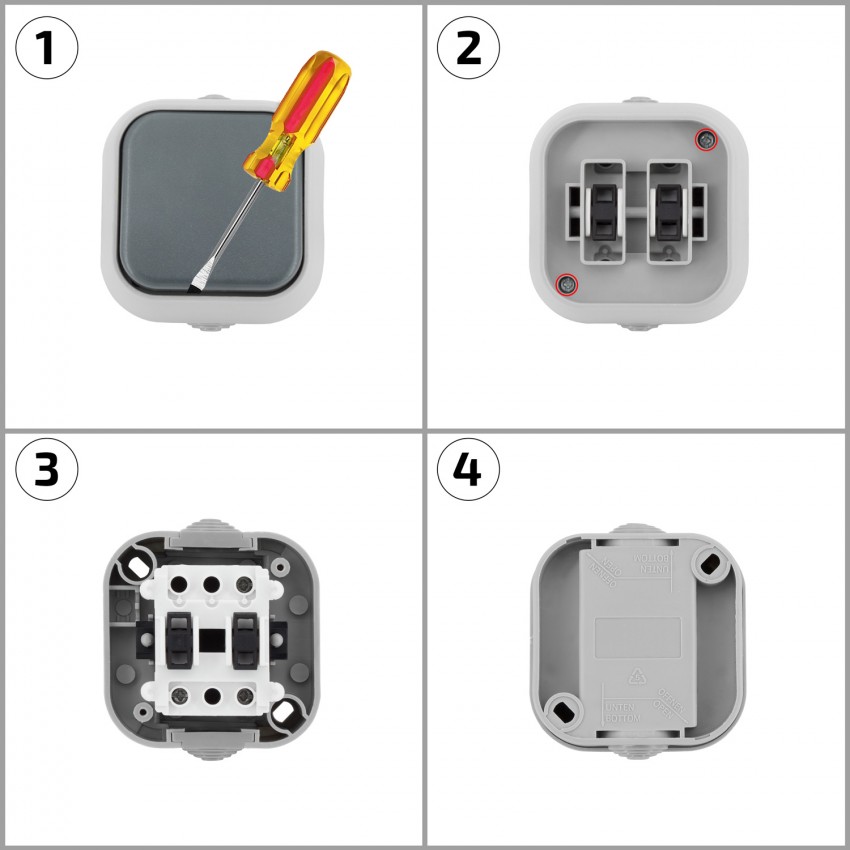 Diagram Simple 1 Gang 2 Way Switch Ip54