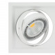 Square Tilting Halo Aluminium Downlight for an AR111 LED Bulb
