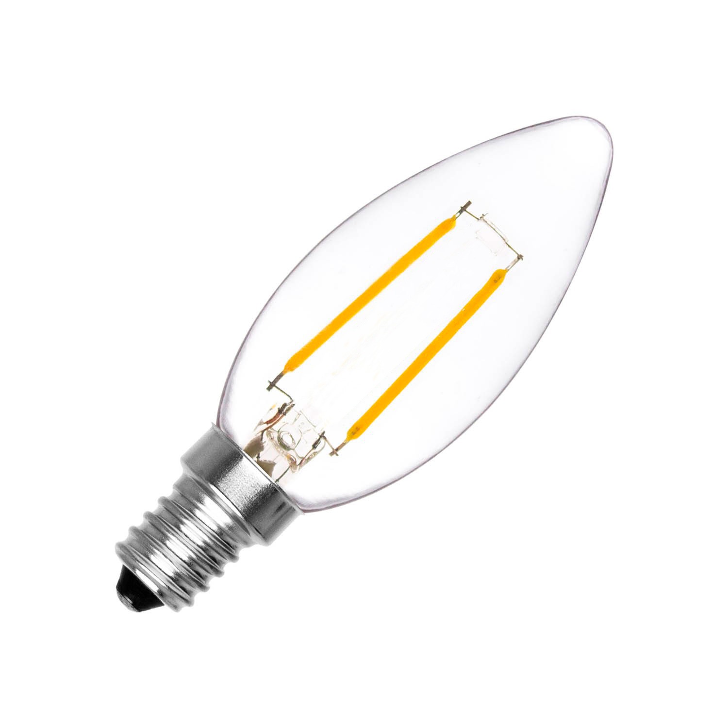 Led Classic Filament E14 Bulb C35 2w by6vgYf7