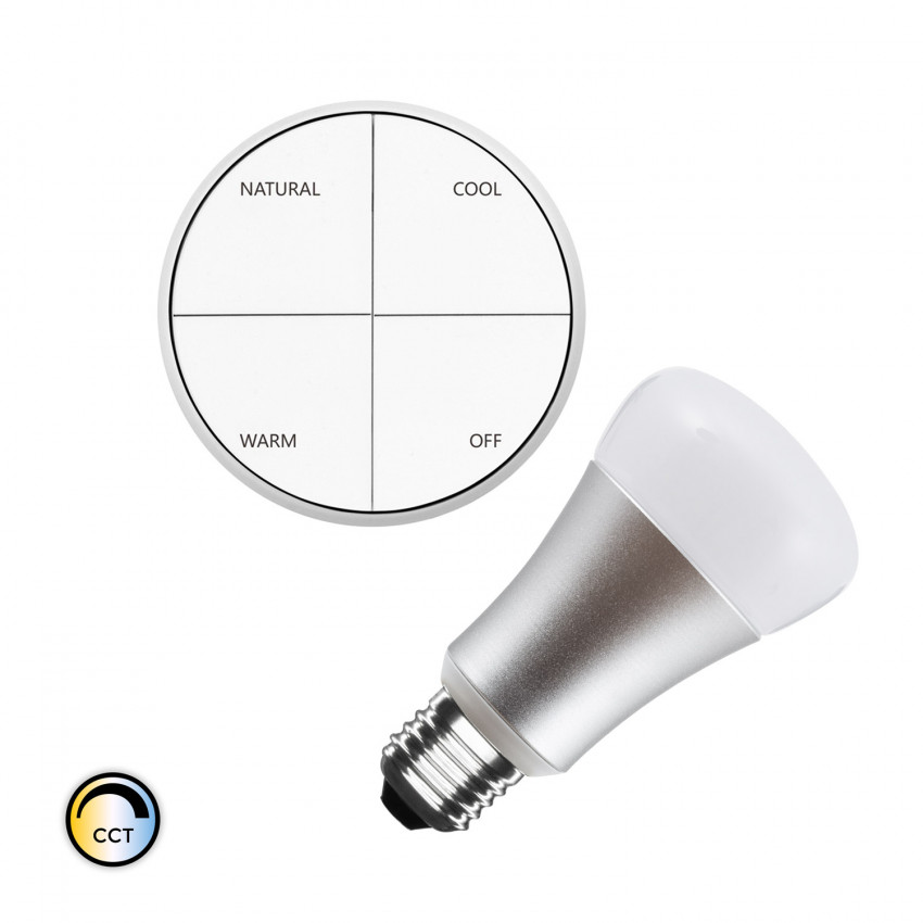 Wireless Switch Kit w/ Selectable CCT + 8W LED Bulb