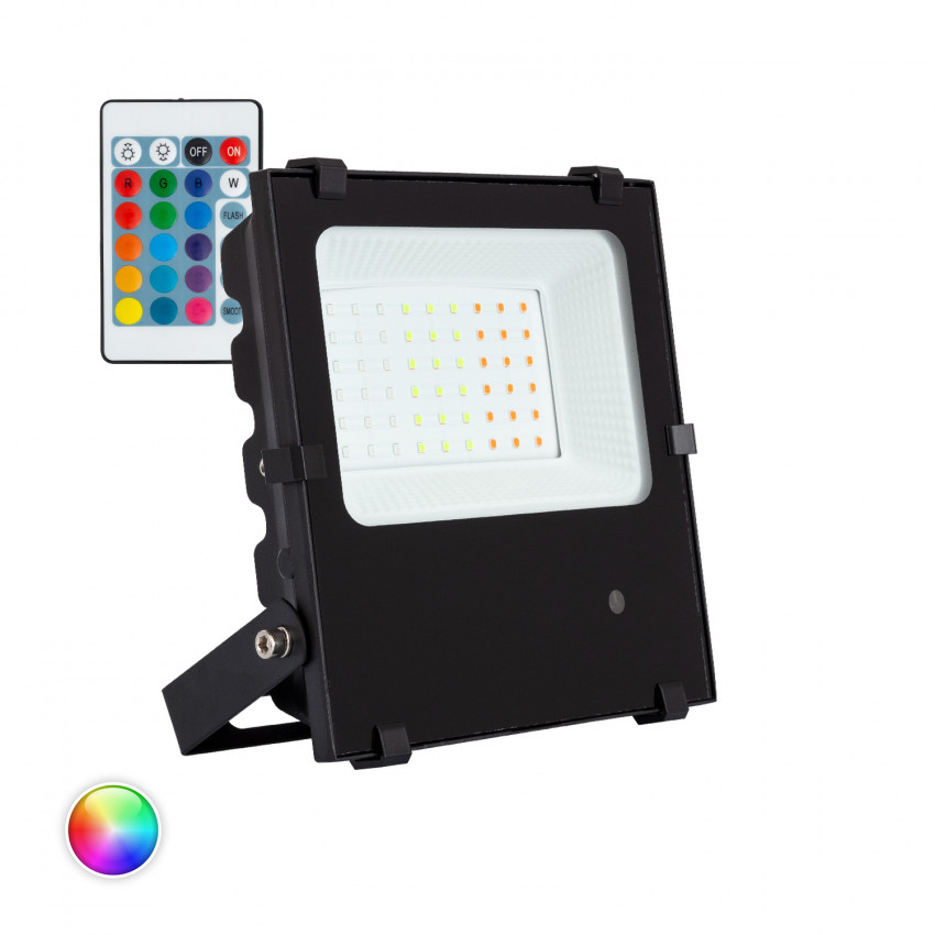 LED Floodlight 30W 135lm/W IP65 HE PRO RGB  Dimmable