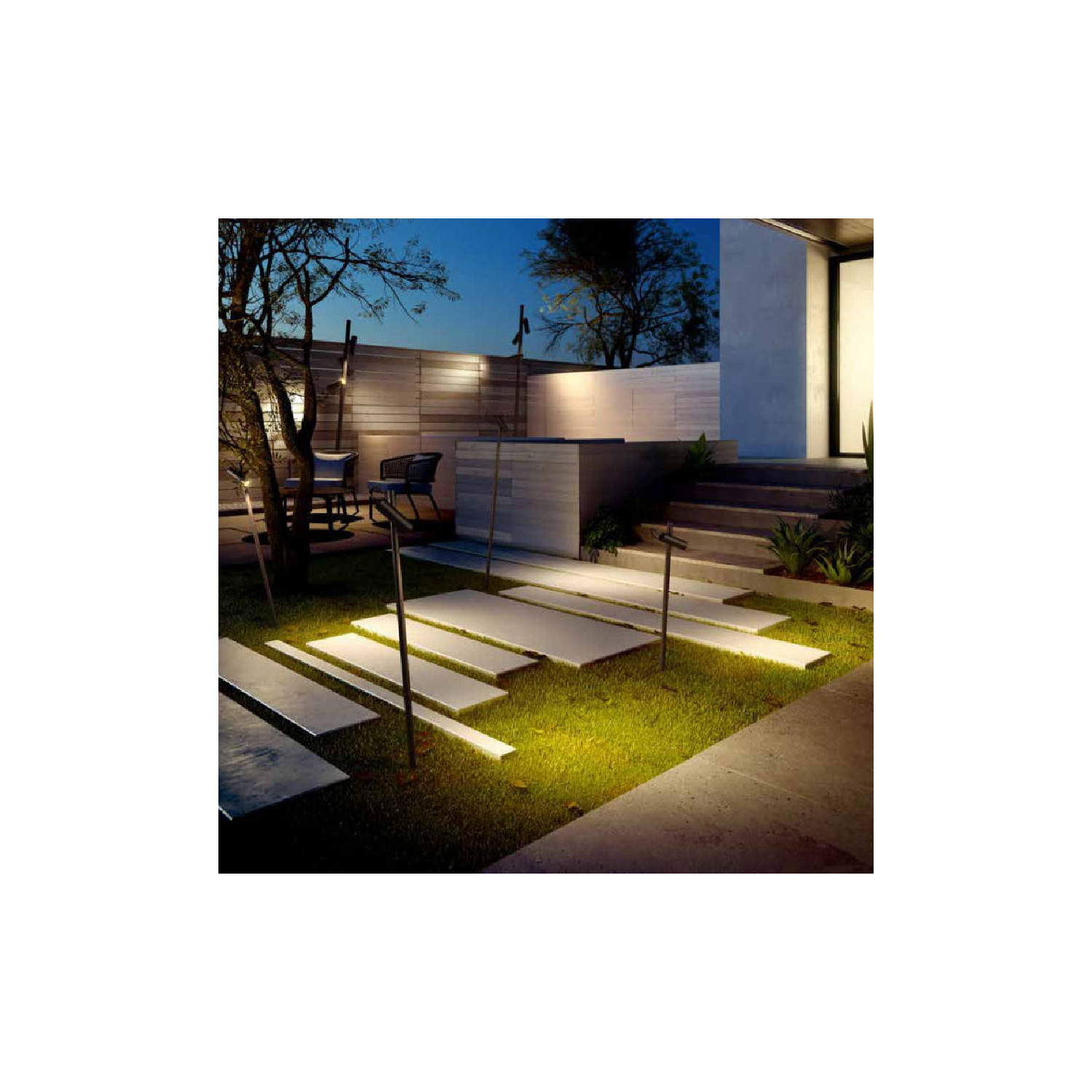 6.4W Juncus LED Bollard with Spike IP65 LEDSC4 10E013J6CL Ledkia