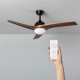 Ventilador de Techo LED Mistral CCT Seleccionable 15W Marrón